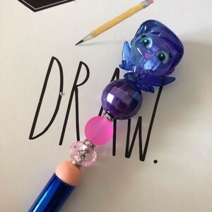 Disney Doorables: TinkerBell Fairies: Tinkerbell technicolor handmade beaded pen